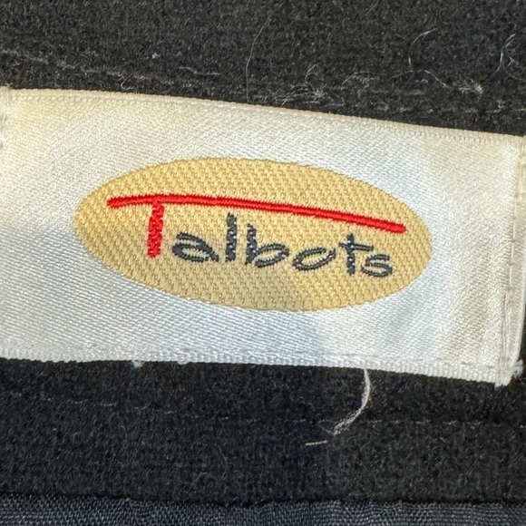 Talbots Vintage Wool Blend Button Up Embroidered Holiday Vest - Picture 7 of 8